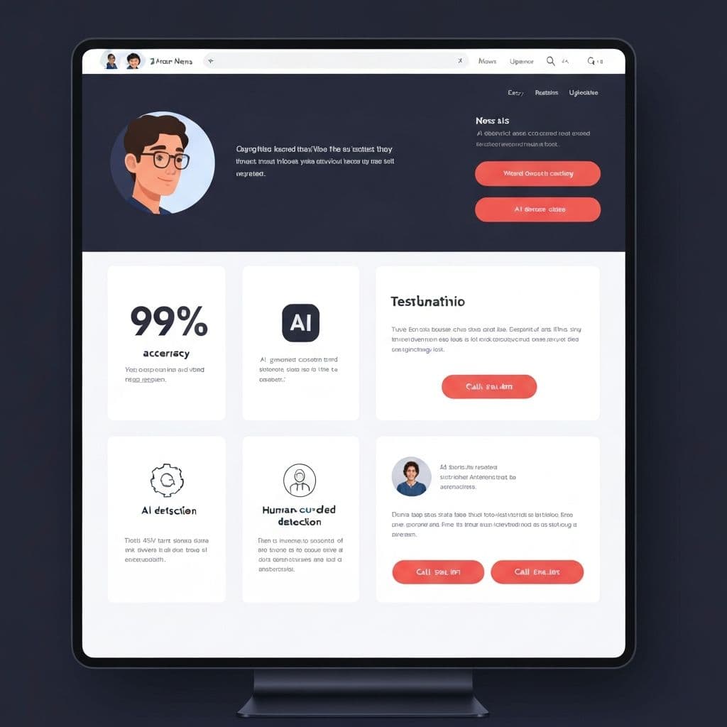 StudentAIDetector homepage screenshot